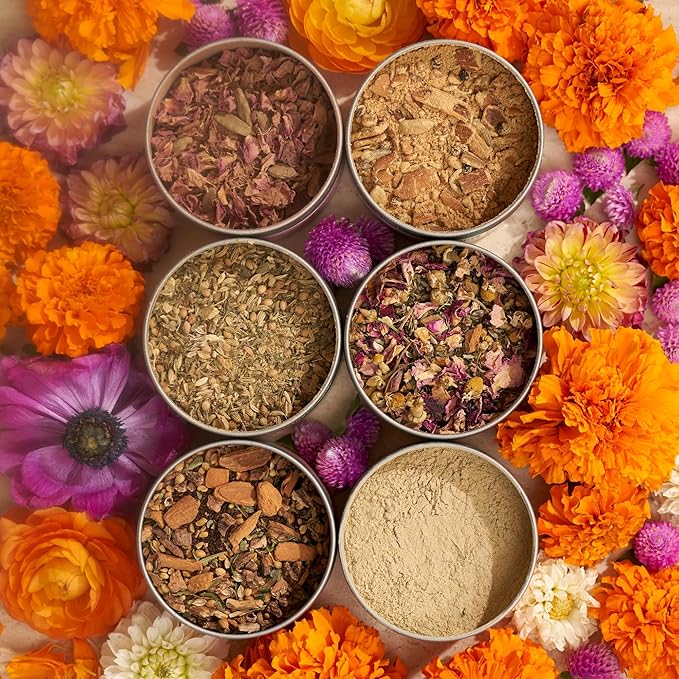 Divya's Digestive Tea, Ayurvedic Herbal Tea for Digestive Support and to Ease Bloating and Constipation, Caffeine Free, Organic, Non-GMO, Ayurvedic, Loose Leaf