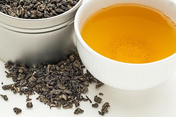 U.S. Wellness Naturals Organic Gunpowder Green Tea | Loose Leaf | Premium Quality | 100% Certified Organic Green Tea |16oz/453g | 200+ Cups