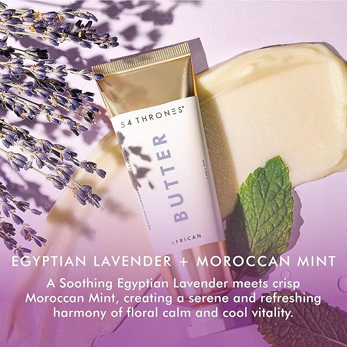 54 Thrones Mini African Beauty Shea Butter, Intensive Dry (Egyptian Lavender + Moroccan Mint)