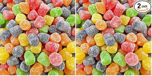 Gum Drops Jelly Candy | 2-Pound Bag | Assorted Fruit Flavors (Pack of 2)