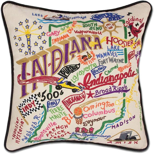 Catstudio Indiana Embroidered Decorative Throw Pillow
