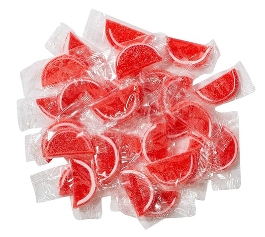 Boston Fruit Slice Individually Wrapped Gourmet Gummy Candy 1lb Box (Cherry)