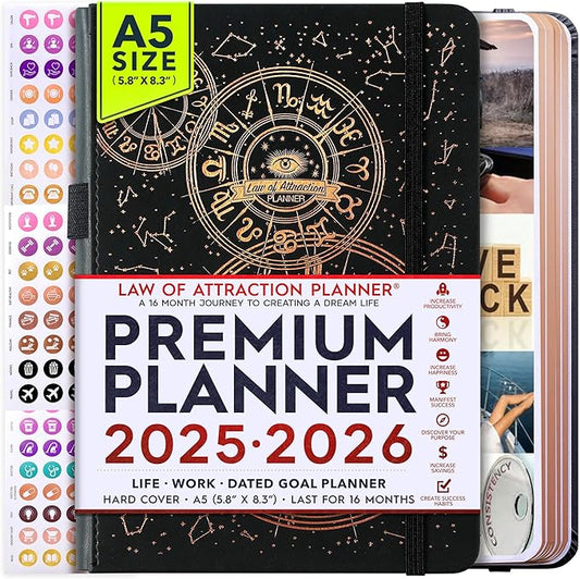 2025-2026 Planner Weekly and Monthly | 16-Month Life Planner to Increase Focus & Productivity | Reduce Overwhelm & Achieve Your Biggest Goals | Include Gift Box & Stickers | Sep 2025-Dec 2026