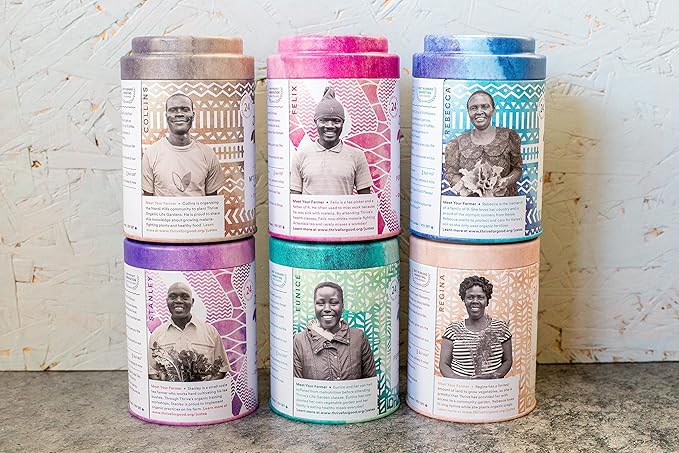 JusTea Purple Rain | Pyramid Compostable Tea Bags | Purple Tea | 12+ Cups | Very Low Caffeine | Award-Winning | Fair Trade | Non-GMO