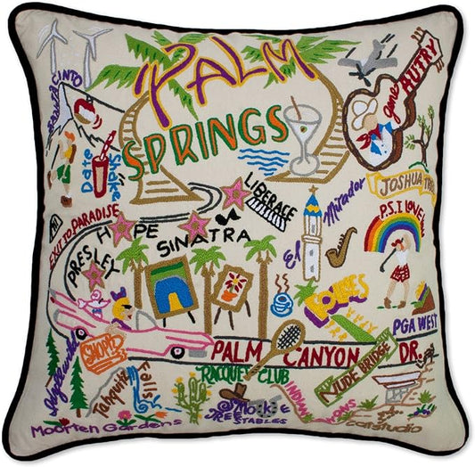 Catstudio Palm Springs Embroidered Decorative Throw Pillow