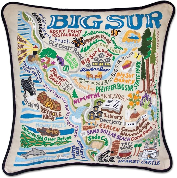 Catstudio Big Sur Embroidered Decorative Throw Pillow