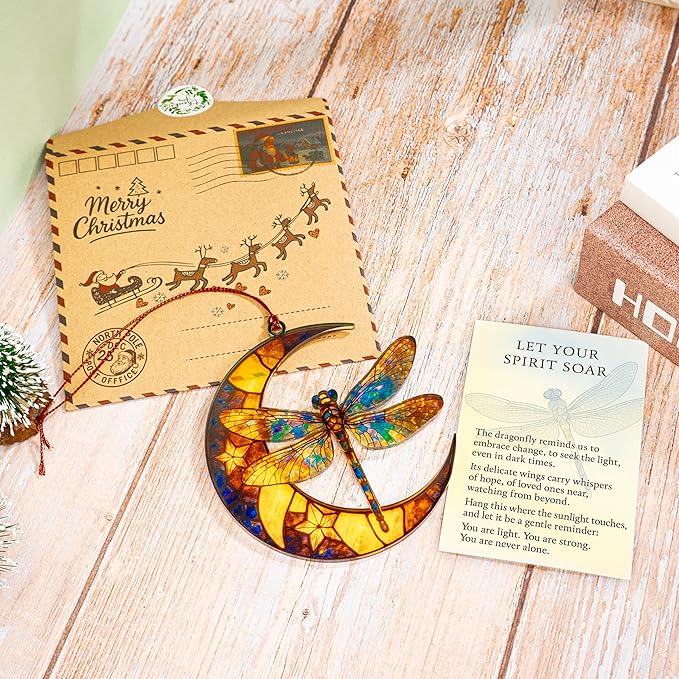 Dagonfly Ornament - Dragon Fly Gift for Women - Dragonfly Gifts - Dragonfly Ornaments - Christmas Ornament 2025 - Christmas Ornaments - White Elephant Gifts - Xmas Tree Hanging