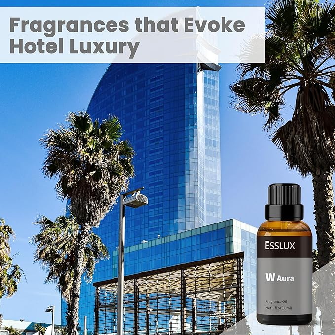 Hotel Diffuser Oil, ESSLUX Luxury Hotel Fragrance Oil Diffuser Scents, Inspired by The W Hotels Scents, Massage, Candle Soap Making Scents, Perfume, 30ml