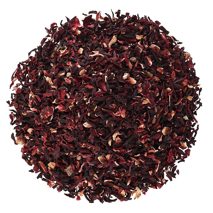 Halo Naturals Organic Hibiscus Flowers Cut & Sifted, 4 Ounces (Hibiscus sabdariffa) USDA Certified | Resealable Pouch| Packaged in The USA