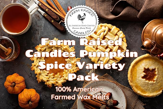 Farm Raised Candles - USA Made - Hand Crafted - McIntosh Apple Wax Melts Warmer Cubes 6 Ounces 2 Pack - - Natural American Farmed Soy Wax. melt Cubes Farmhouse Fall