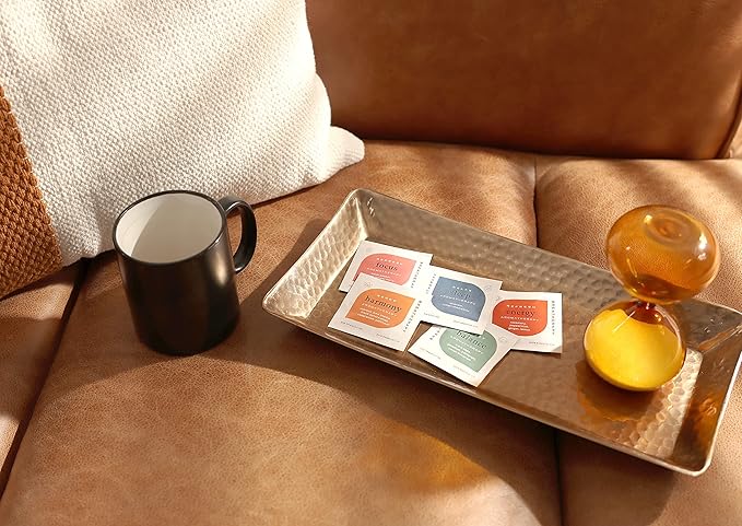 Aromatherapy Focus Patches - Pure Essential Oil Aroma Patch - Black Pepper and Basil Essential Oil for Focus - 8-Pack