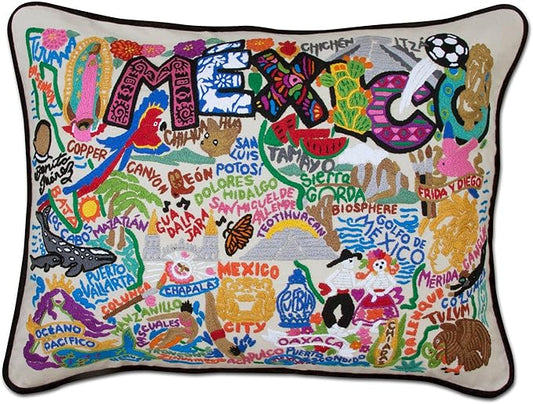 Catstudio Mexico Embroidered Decorative Throw Pillow