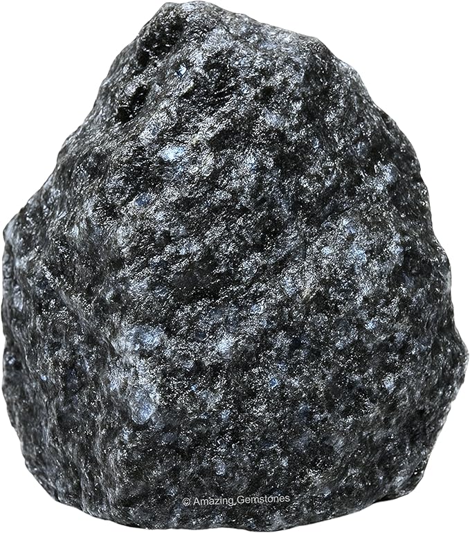 Amazing Gemstone 2 Pieces Larvikite Raw Crystals and Healing Stones, Natural Rocks for Tumbling and DIY Raw Stones and Crystals