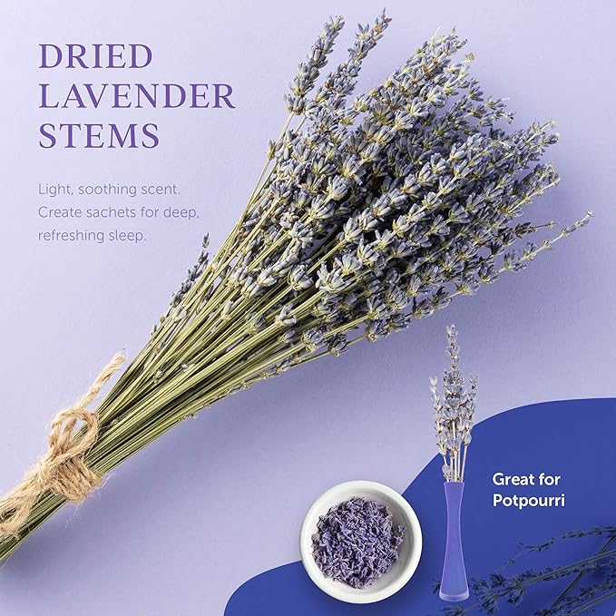 Birthday Gift Basket, Lavender & Lilac Spa Gift Basket For Women & Men - Handmade Soap, Potpourri, Bath Bomb, Jojoba Oil, Organic Lip Balm & More - Stress Relief Set, Bath & Body Self Care Package