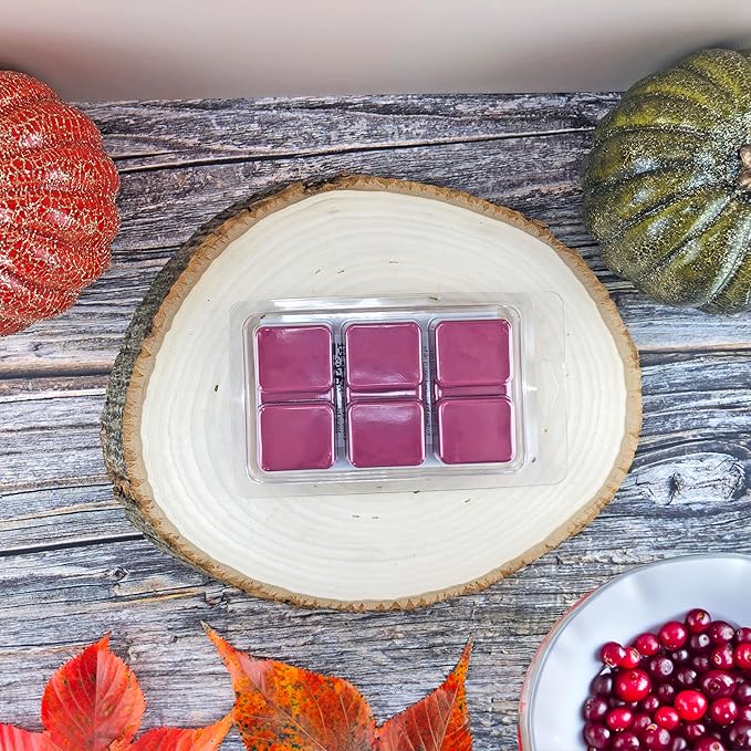 DaVoice Cranberry Pear Bellini Wax Melts – Strong Scented Soy Wax Cubes with Fruity Wine-Inspired Fragrance (6 Cubes, 2.2 oz)