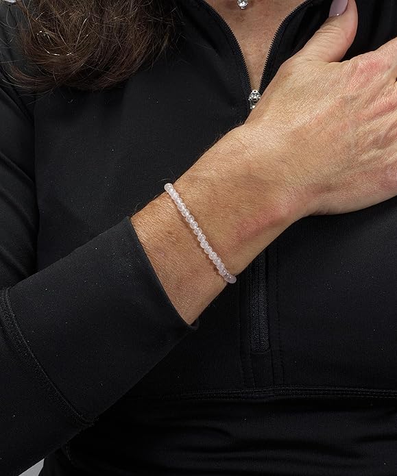 Cherry Tree Collection - Small, Medium, Large Sizes - Gemstone Beaded Bracelets For Women and Men - 4mm Round Beads