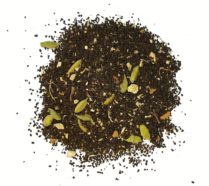 Cochin Masala Chai Tea, Includes Ceylon black tea, Ginger, Cardamom, Coriander, Cinnamon, and Black Pepper - 8 Oz Bag