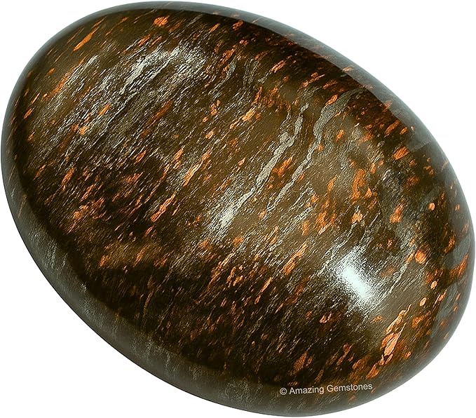 Amazing Gemstone Bronzite Crystals and Healing Stones - Large Palm Stone Crystals Piedra - Crystal for Good Luck, Balanced Positive Energy, Meditation - Unique Stocking Stuffers Gifts for Women, Men