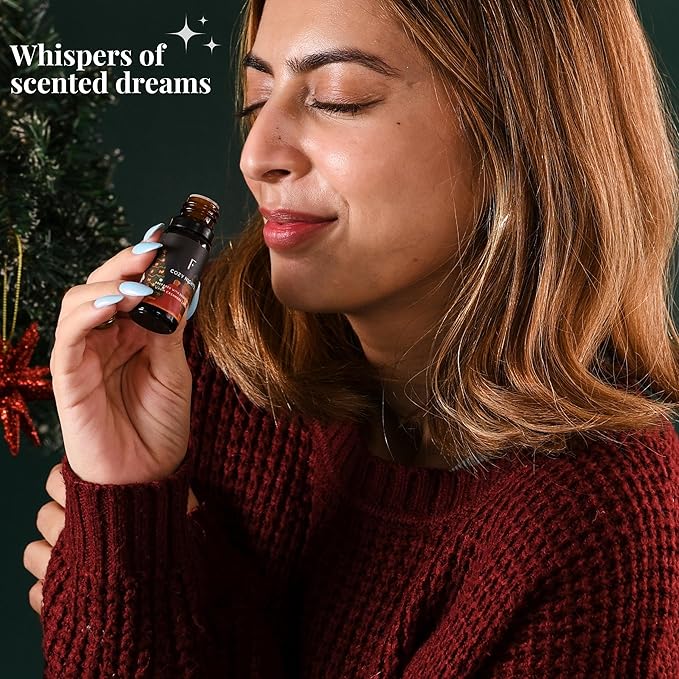 Folkulture Christmas Fragrance Oil | Pack of 3 Christmas Essential Oils Set | Scented for Diffusers for Home | Christmas Gifts | Scents - White Woods, Cashmere, Lavender - (Winter Wonderland)