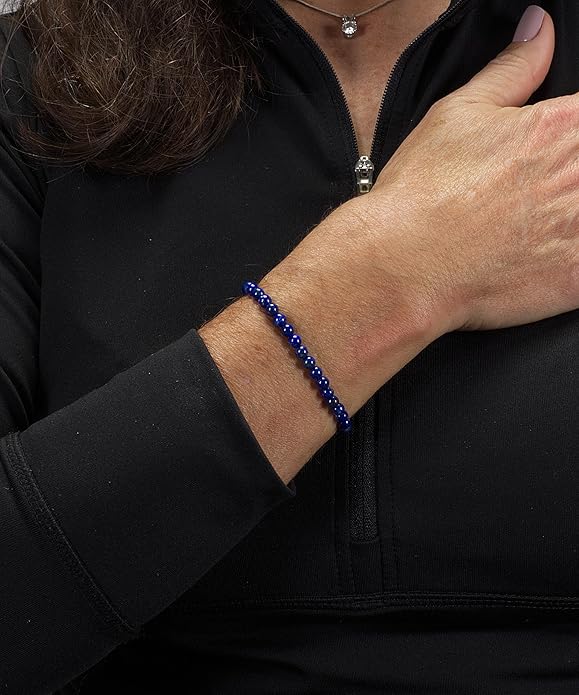 Cherry Tree Collection - Small, Medium, Large Sizes - Gemstone Beaded Bracelets For Women and Men - 4mm Round Beads