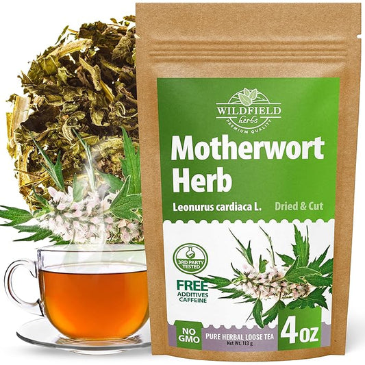 4 oz. Motherwort Tea Dried Motherwort Herb Tea (Leonurus Cardiaca) - 113g Leonurus Cardiaca (Cola De León)