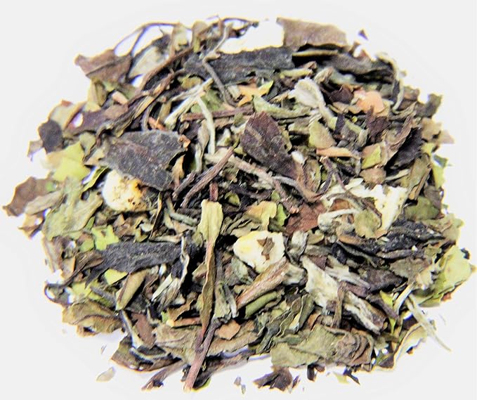 Nelson's Tea - Peach Tangerine - White Loose Leaf Tea - Green tea, white tea, and dried peaches (Sample 0.3 Oz)