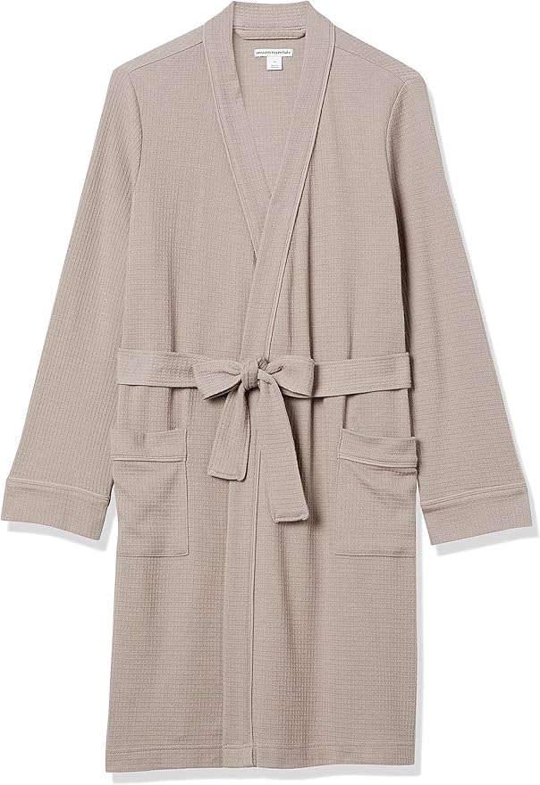 Amazon Essentials Women's Lightweight Waffle Mid-Length Robe (Available in Plus Size)