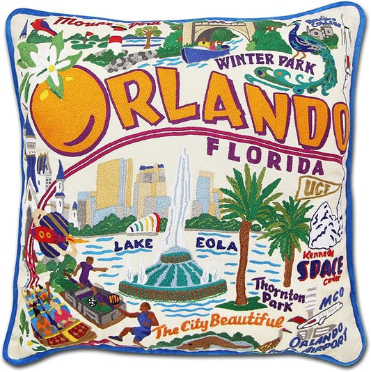 Catstudio Orlando Embroidered Decorative Throw Pillow