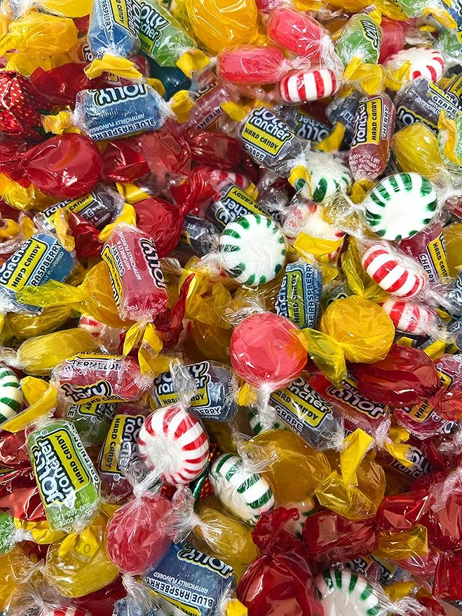 Halloween American Favorite Hard Candy Assorted Bulk Party Mix Ranchers And Old Fashioned Candies Individually Wrapped 12 Flavor Assortment Variety Pack 2 Lbs 150+pcs (32 Oz)