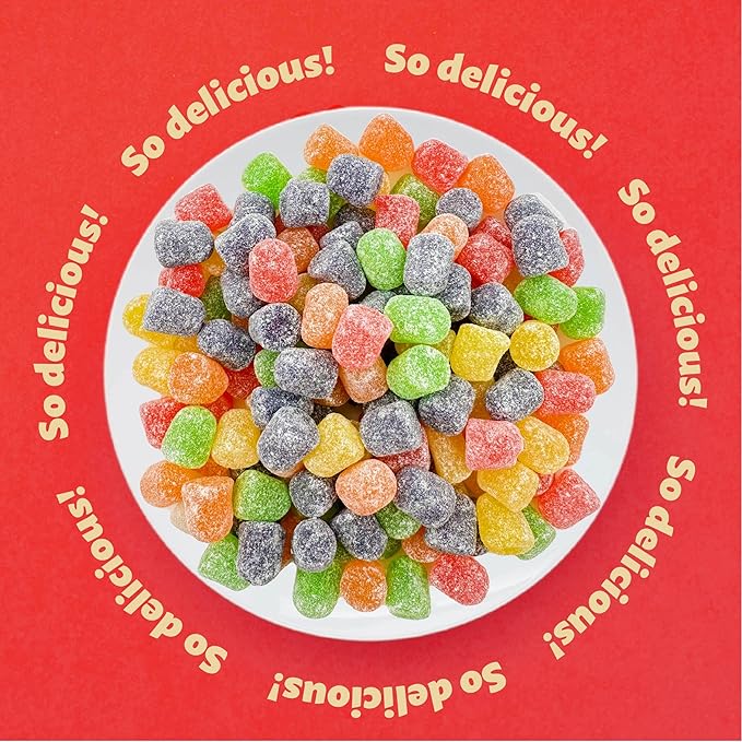 Gum Drops Jelly Candy | 2-Pound Bag | Assorted Fruit Flavors