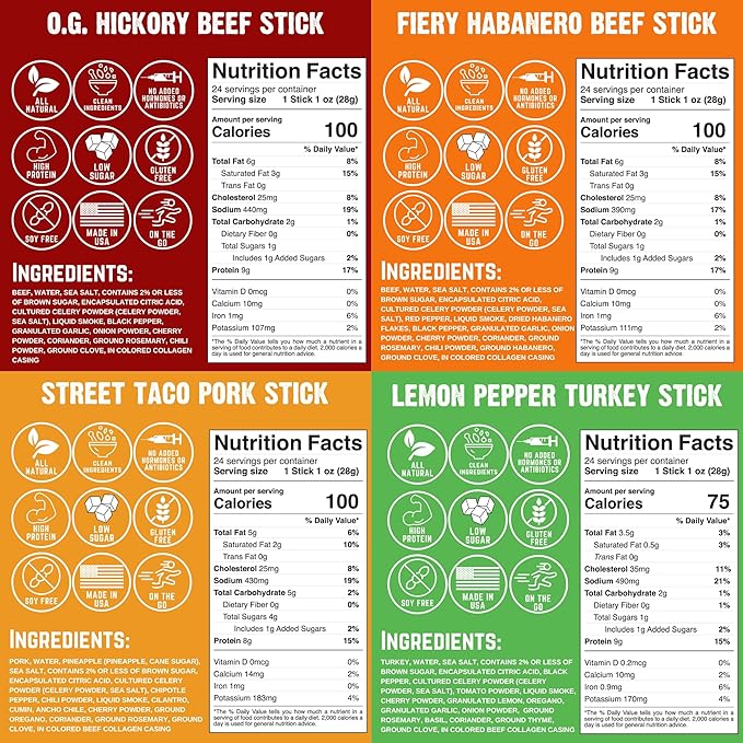 Righteous Felon Beef Jerky and Meat Sticks Variety Pack, High Protein, Low Carb, Low Sugar, Gluten Free, Healthy Snacks for Adults and Kids, Made with Premium Meats, Gifts for Men (Noah's Ark 26 Pack)