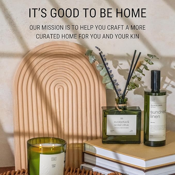 Craft & Kin Santal Woods Room Spray for Bedding, 6.76 oz, Pillow Spray, Long-Lasting Room Freshener, Soothing Aroma Mist for Home & Washroom