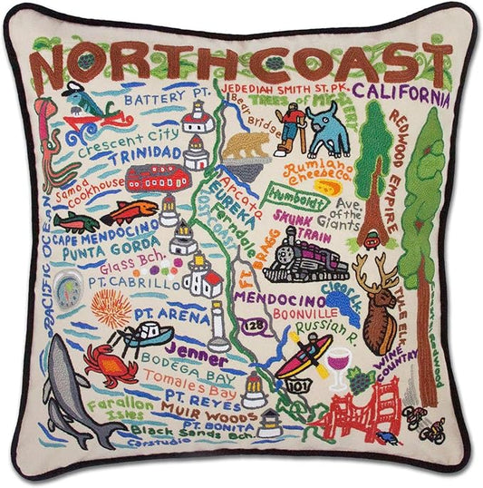 Catstudio North Coast Embroidered Decorative Throw Pillow