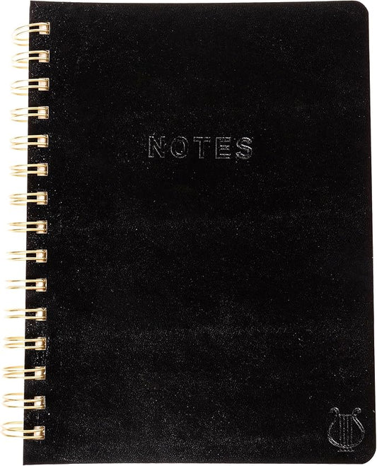 Graphique Apollo Vegan Leather Journal, Spiral Notebook for Writing, 192 Lined Pages, 6” x 8”