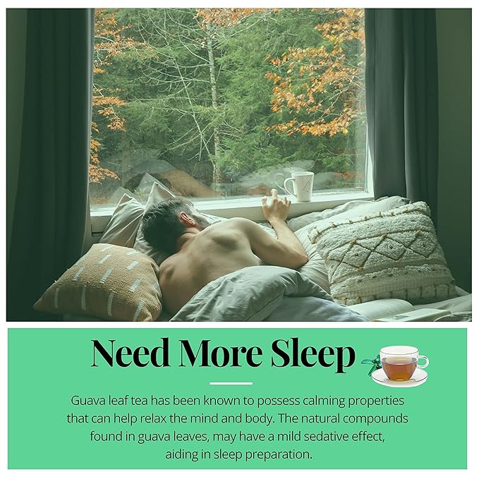 Akshit Guava Leaf Tea, 75 Tea Bags, 100% Natural Guava Leaves (Hojas De Guayaba), HerbalTea, Sugar Free, Caffeine Free, Non GMO, No Additives.