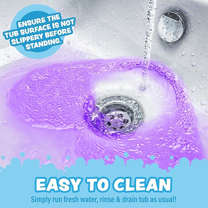 Tub Works® Jelly Bath Slime Bombs, 6 Pack | Bath Bombs for Kids That Turn Bath Water Into Colorful Jelly Slime | Nontoxic | Unique Kids Bath Bombs with Surprise Slime Texture | Sensory Fun Bath Toys