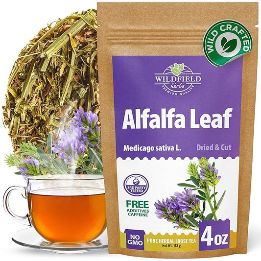 4 oz Alfalfa Leaf Alfalfa Herb Tea (Medicago Sativa) - 113g Tea Bags Herbal