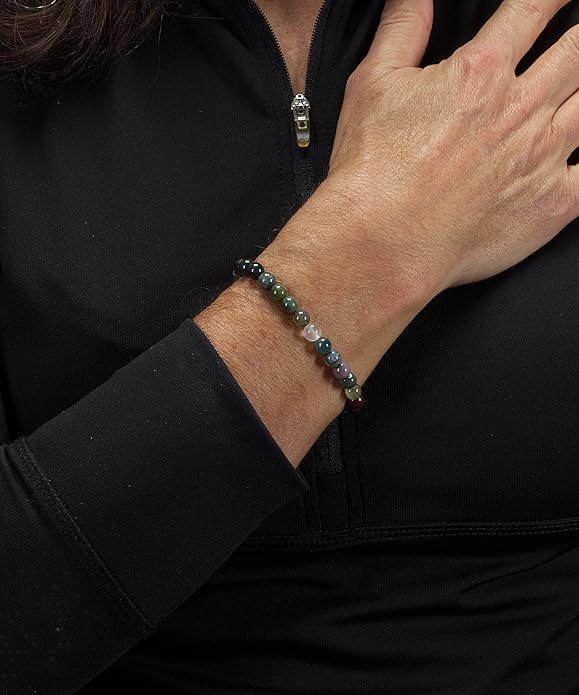 Cherry Tree Collection - Small, Medium, Large Sizes - Gemstone Beaded Bracelets For Women and Men - 6mm Round Beads