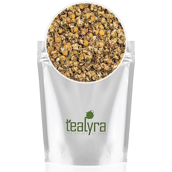 Tealyra - Egyptian Chamomile Tea - Pure Herbal Tea - Natural Bedtime Tea - Caffeine-Free - Relaxing Herbal Remedy - 225g (8-ounce)