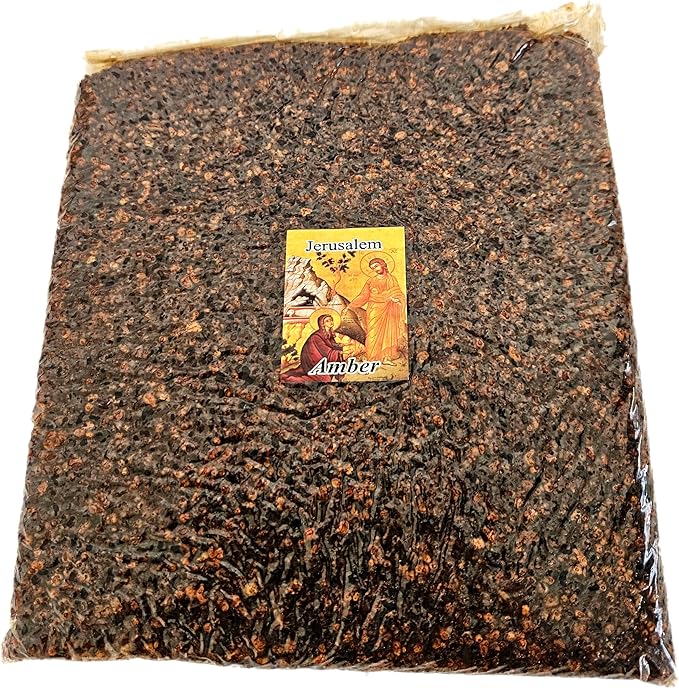 Holy Land Market Jerusalem Crushed and Sealed Flower Incense from The Holy Land (Amber, 16 Ounces)