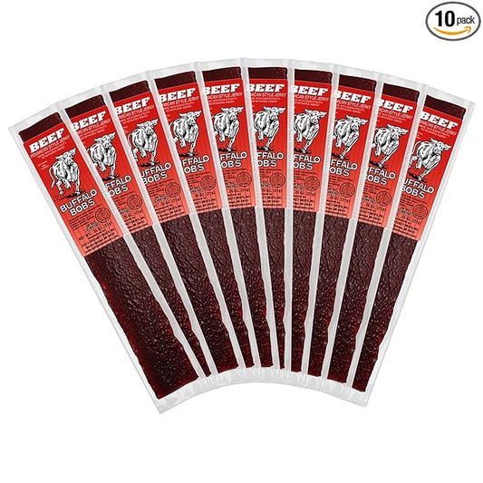 Buffalo Bob's Wild Game Meat Snack - Beef Pemmican 10 Pack