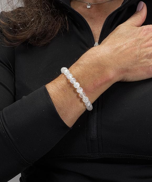 Cherry Tree Collection - Small, Medium, Large Sizes - Gemstone Beaded Bracelets For Women and Men - 8mm Round Beads