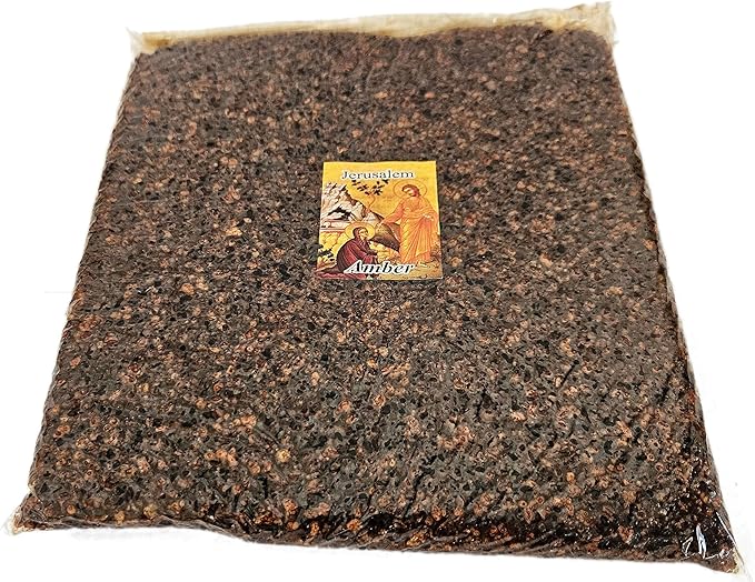 Holy Land Market Jerusalem Crushed and Sealed Flower Incense from The Holy Land (Amber, 16 Ounces)