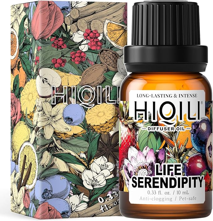 HIQILI Life Serendipity Diffuser Oil for Home Diffusers, Inspired by Chane. Chance, DIY Women Perfume, Room Sprays, Long Lasting - 0.34 Fl Oz