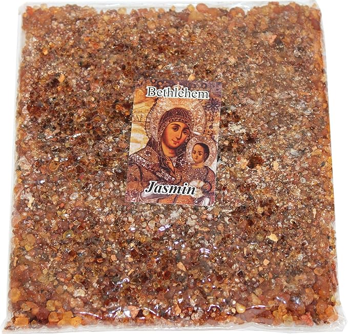 Holy Land Market Jerusalem Incense - Crushed & Sealed Flower, Jasmine Scent, 3.5 oz - Bulk Holy Incense Mix - Jasmine