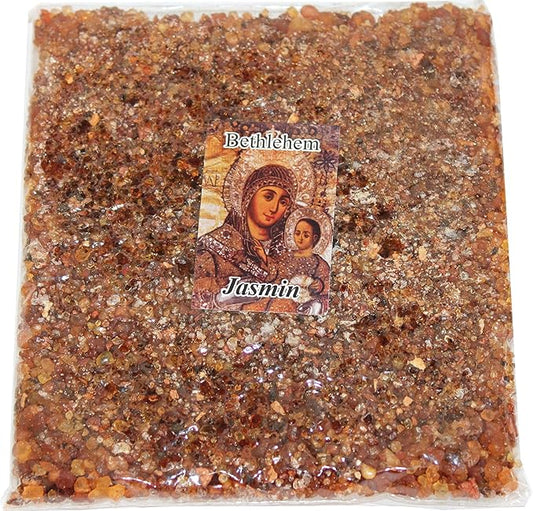 Holy Land Market Jerusalem Incense - Crushed & Sealed Flower, Jasmine Scent, 3.5 oz - Bulk Holy Incense Mix - Jasmine
