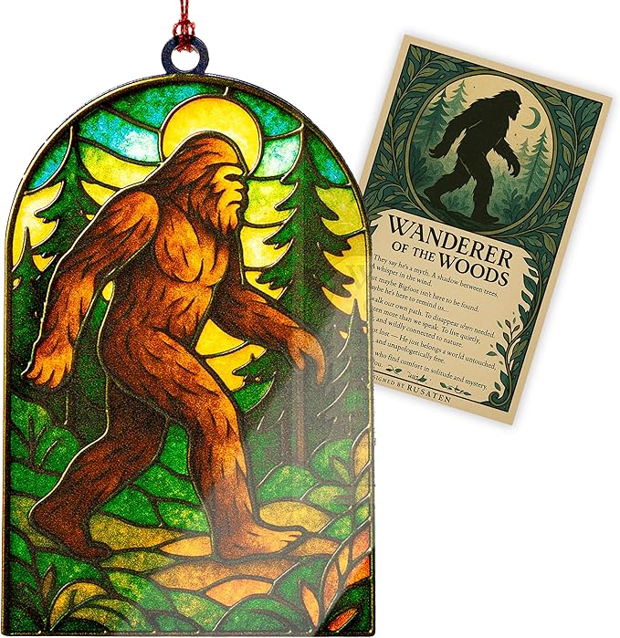 Funny Christmas ornaments - Bigfoot gifts - Big foot sasquatch gift - Sasquatch Gifts - Bigfoot ornament - Christmas ornaments 2025 - White elephant gifts - Xmas Tree Funny Decoration