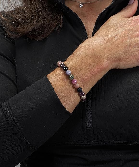 Cherry Tree Collection - Small, Medium, Large Sizes - Gemstone Beaded Bracelets For Women and Men - 8mm Round Beads