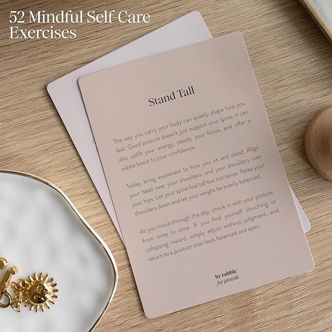 Rabble Self-Care and Affirmations Deck - 52 Affirmations and 52 Self Care Exercises