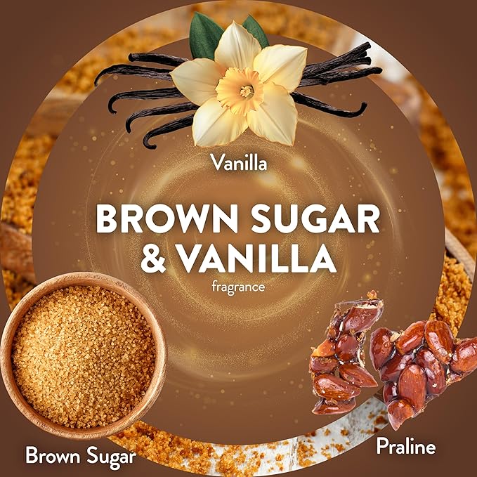 Air Wick Plug in Scented Oil Refill, 5 ct, Brown Sugar and Vanilla, Air Freshener, Essential Oils, Fall Scent, Fall decor